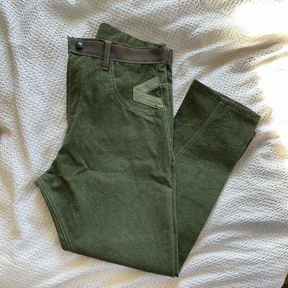 Archie & Dennis Green Garage Pants NWOT Size 34 - Picture 7 of 7